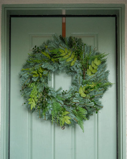 Silver Bells 26" Fresh Wreath