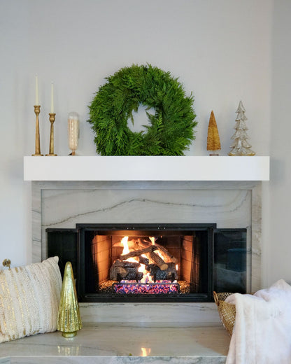 Winter Solstice 26" Fresh Cedar Wreath